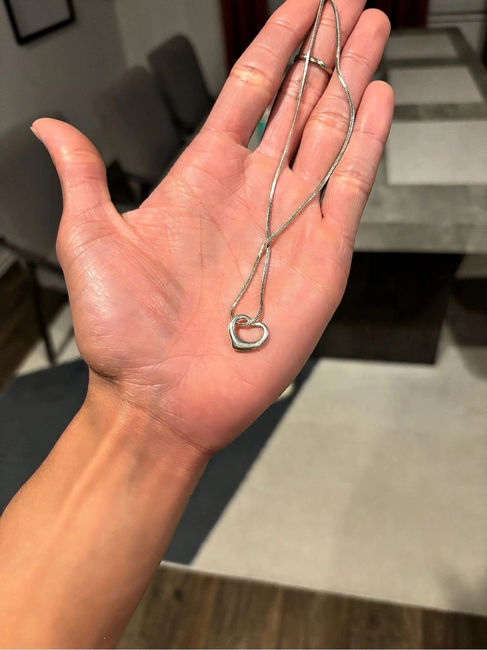 Tiffany & Co. Elsa Peretti Open Heart Necklace